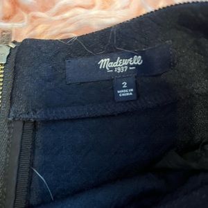 Madewell Navy and black Skirt